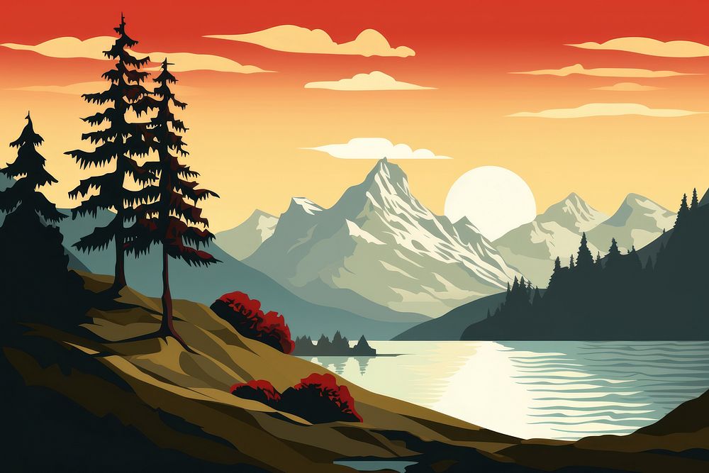 Switzerland wilderness landscape outdoors. AI generated Image by rawpixel.