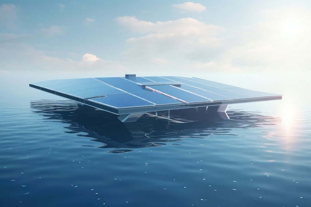 Solar outdoors architecture tranquility. AI generated Image by rawpixel.