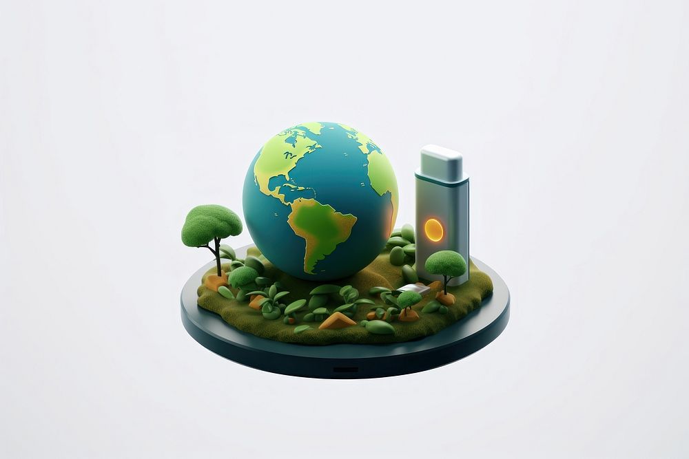 Energy globe sphere planet. AI generated Image by rawpixel.