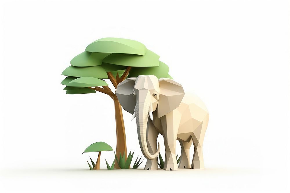 Wildlife elephant outdoors mammal. AI generated Image by rawpixel.