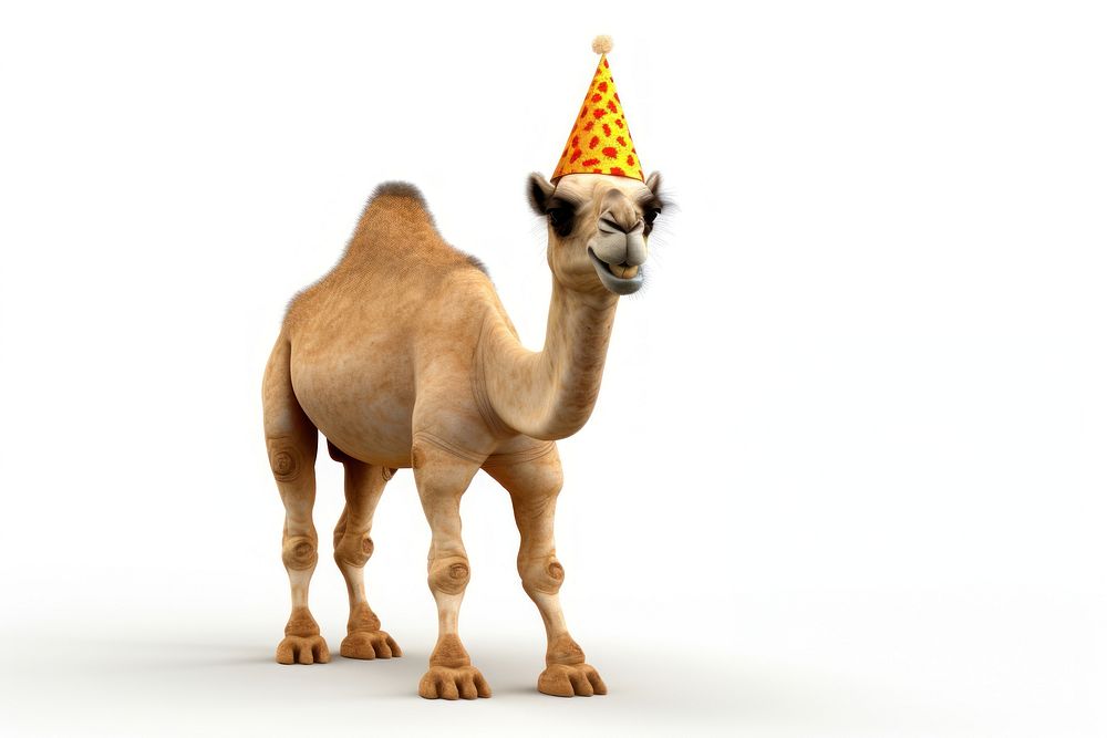 Camel mammal animal hat. AI generated Image by rawpixel.