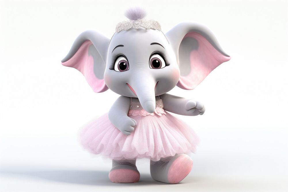 Figurine elephant cartoon toy. AI generated Image by rawpixel.
