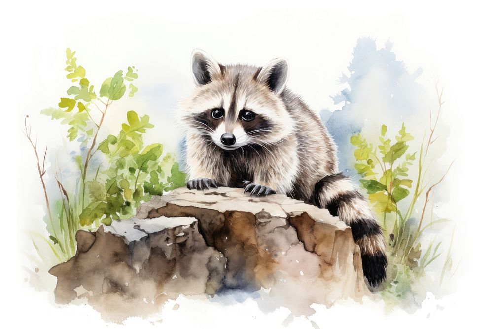 Wildlife raccoon animal mammal. 