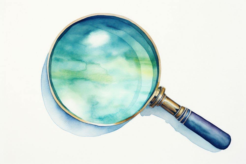 Magnifying glass magnifying circle racket. AI generated Image by rawpixel.