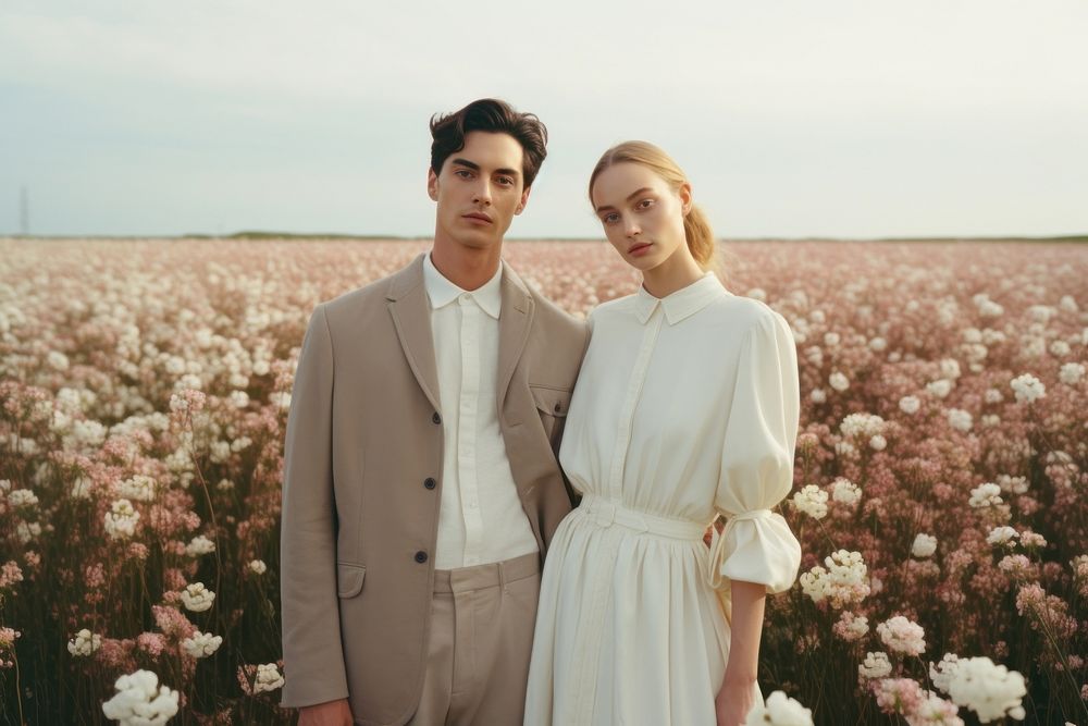 Couple fashion wedding flower. 