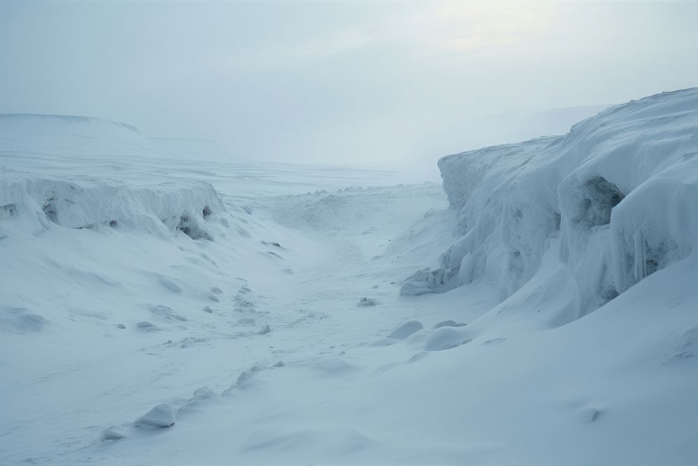 Snow mountain outdoors glacier. AI generated Image by rawpixel.