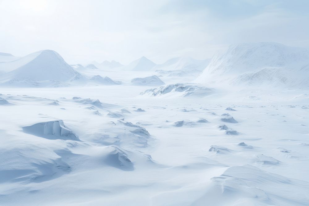 Snow hill land landscape mountain. AI generated Image by rawpixel.