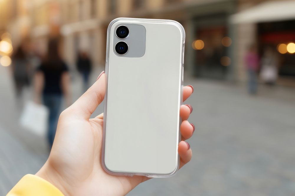 White mobile phone case