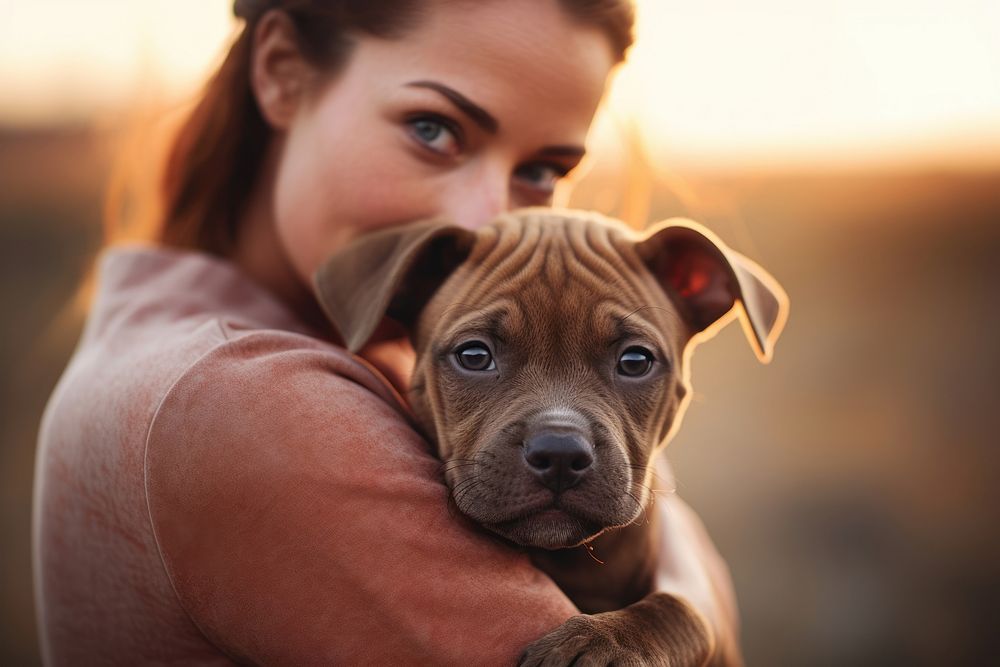 Animal dog portrait holding. 