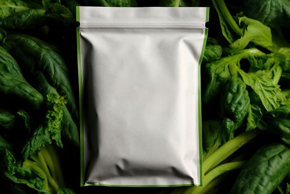 Vegetable packaging food spinach plant. AI generated Image by rawpixel.