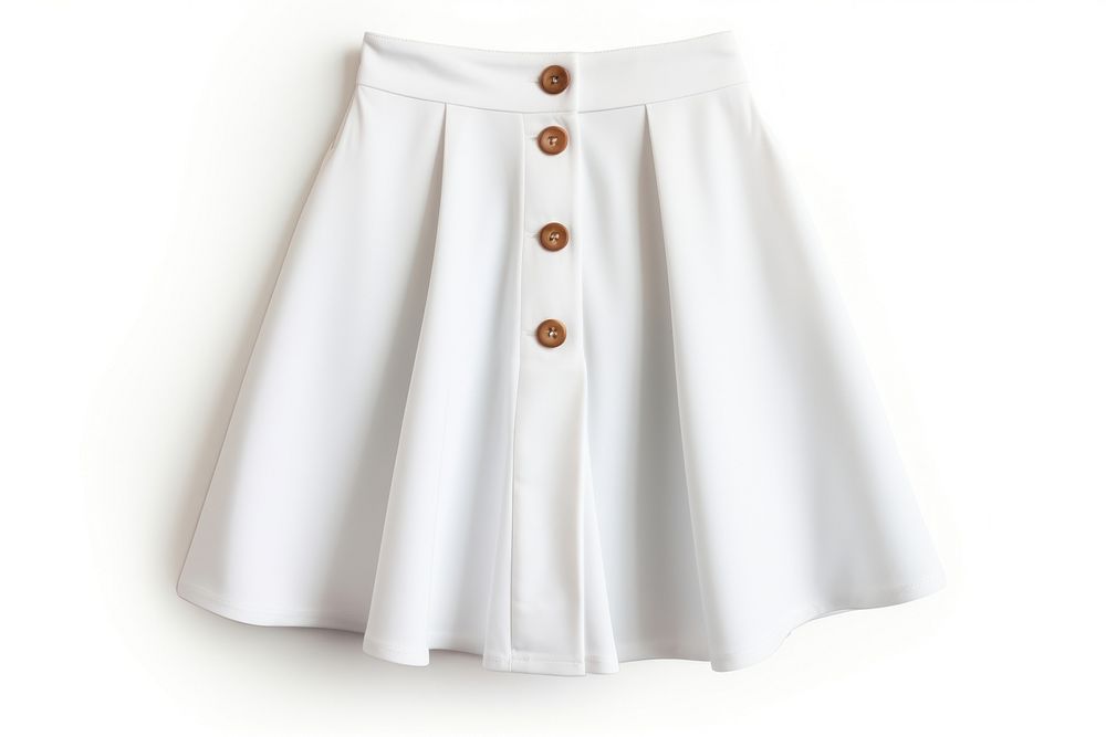 Skirt miniskirt button blouse. 