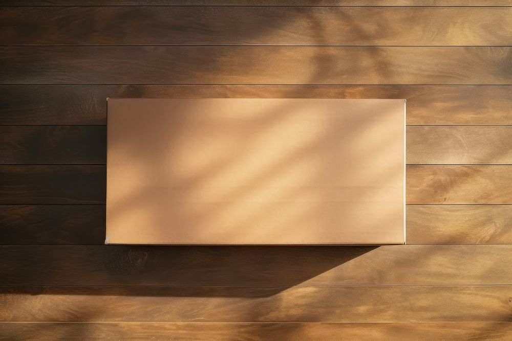 Brown paper box wood architecture cardboard. AI generated Image by rawpixel.