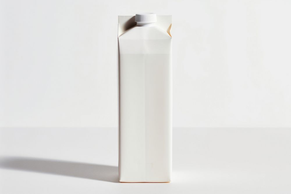 Carton box milk bottle copy space. AI generated Image by rawpixel.