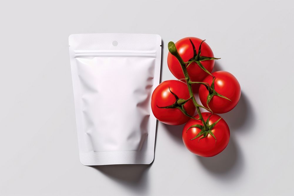 Ziplock food tomato vegetable fruit. AI generated Image by rawpixel.