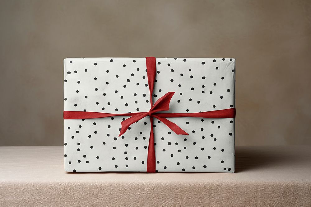 Christmas gift box mockup, packaging psd