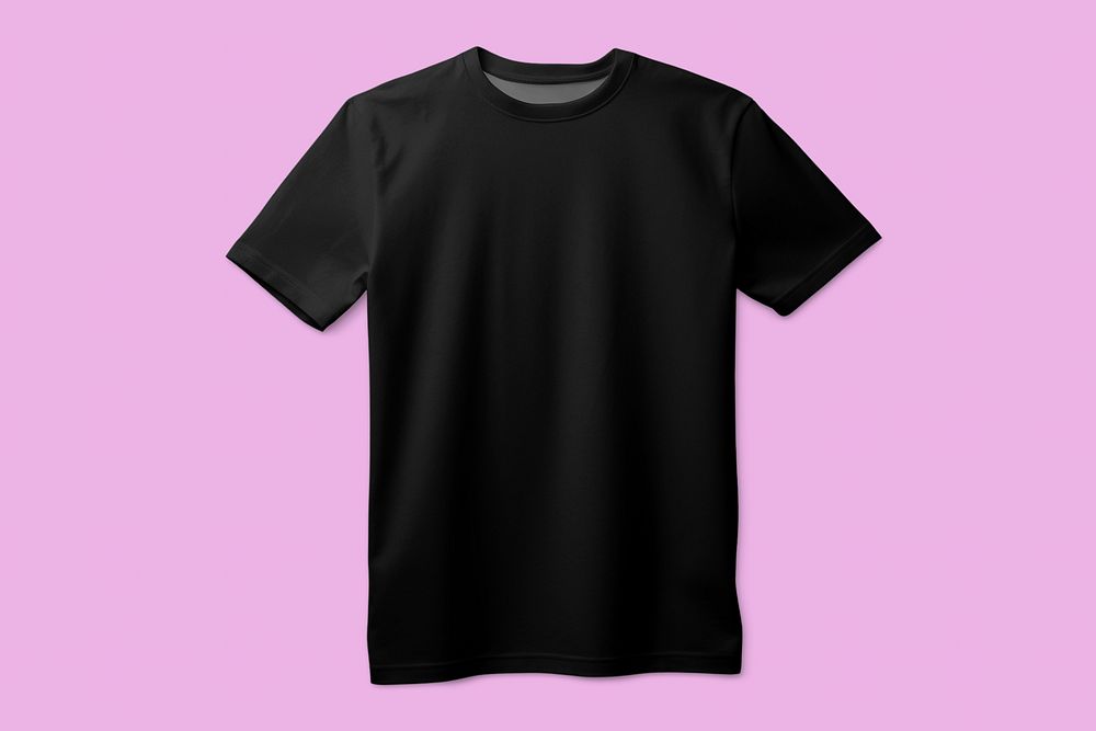 Black t-shirt with design space