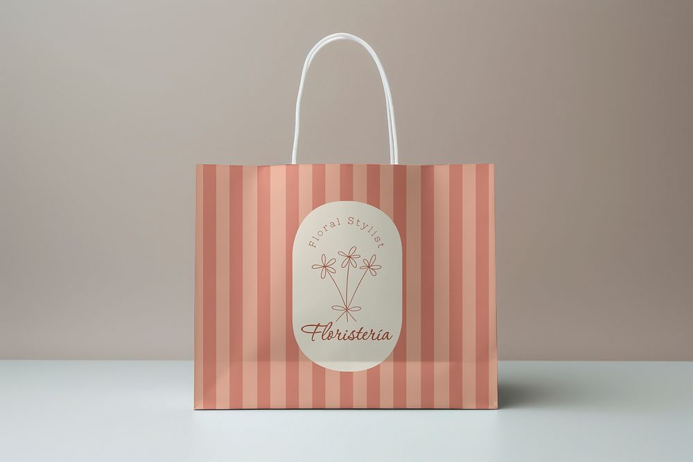 Shopping bag mockup, packaging psd