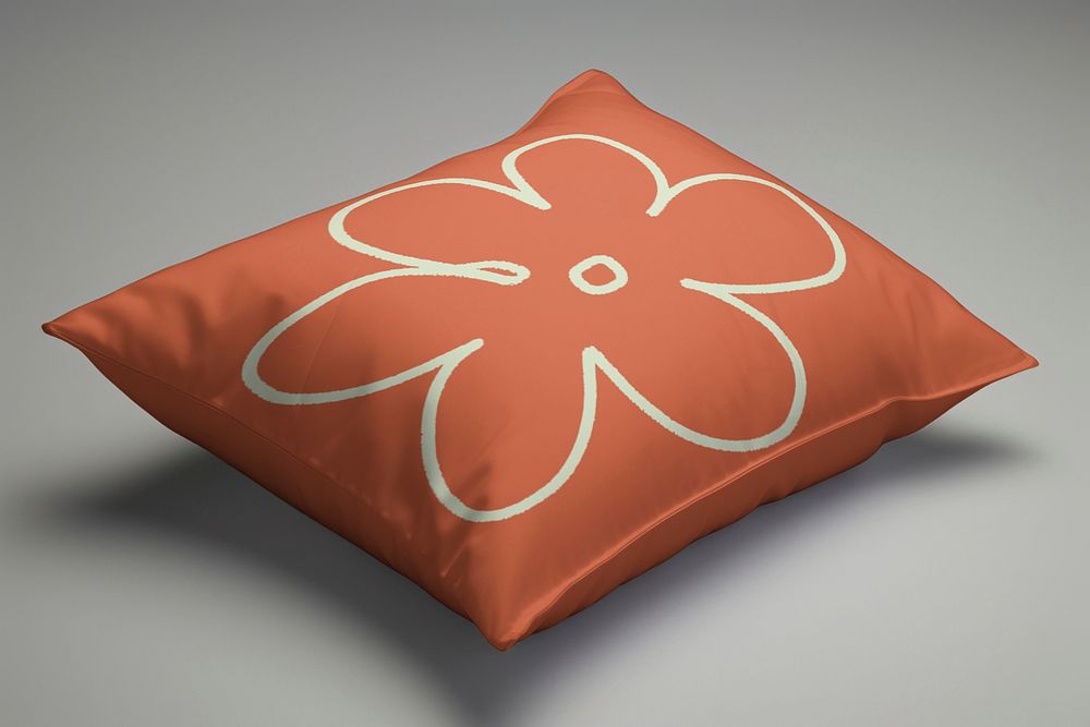Cushion pillow case mockup psd