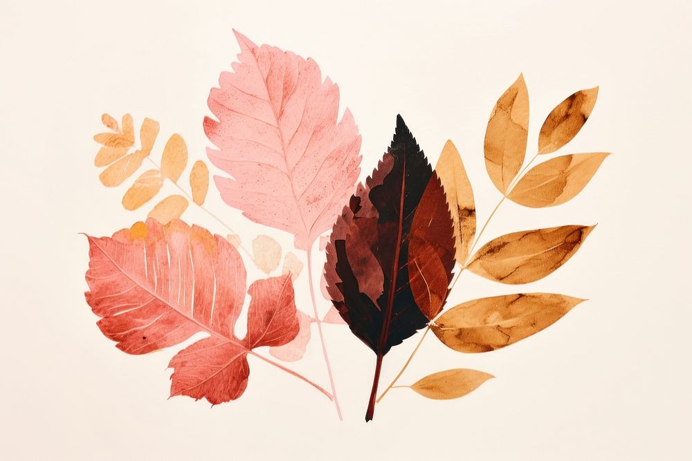 Fall leaves art plant leaf. AI generated Image by rawpixel.