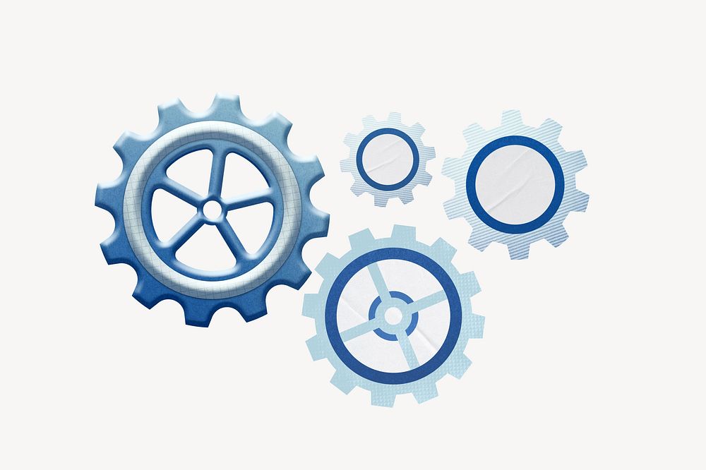 Business cogwheel, creative remix