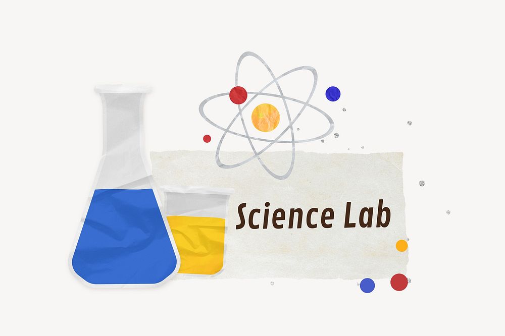 Science lab, paper craft remix