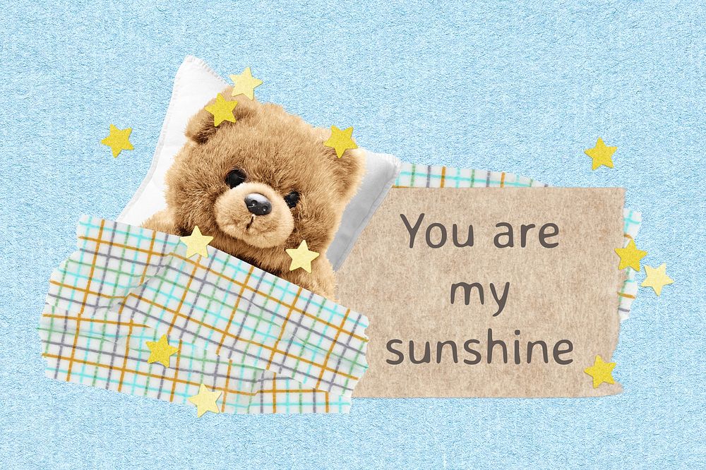 My sunshine, teddy bear  paper craft remix