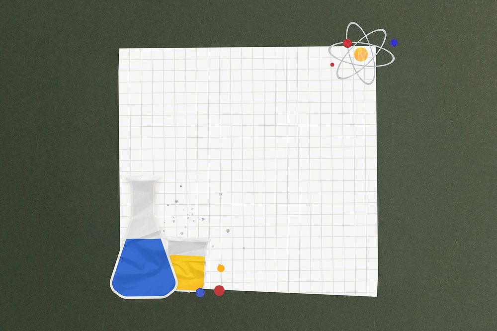 Science experiment, note paper remix