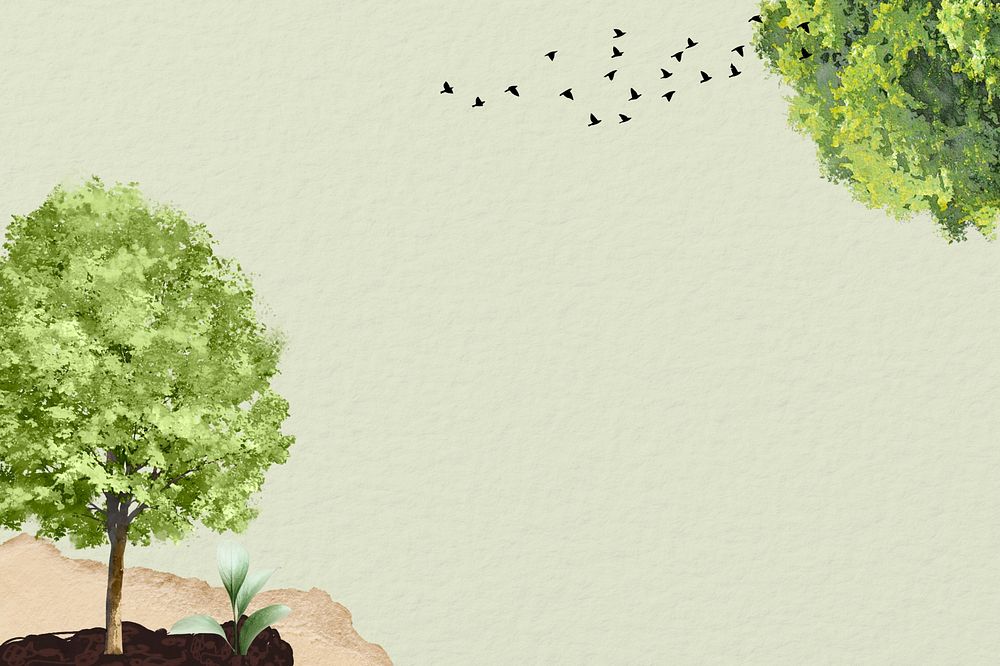 Trees environment border background