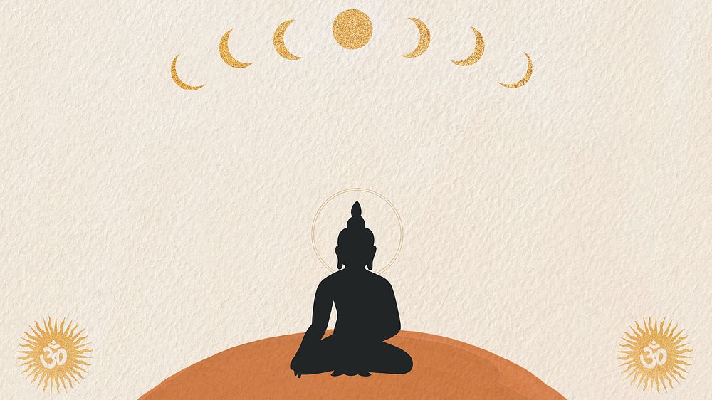 Buddhism spiritual  aesthetic desktop wallpaper