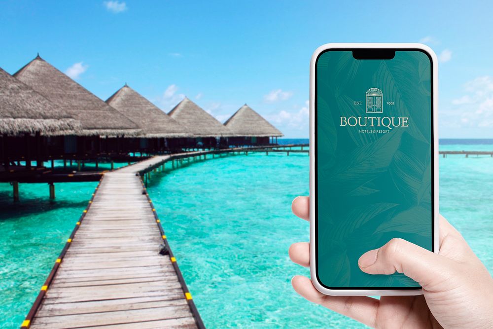 Mobile phone, Maldives vacation image