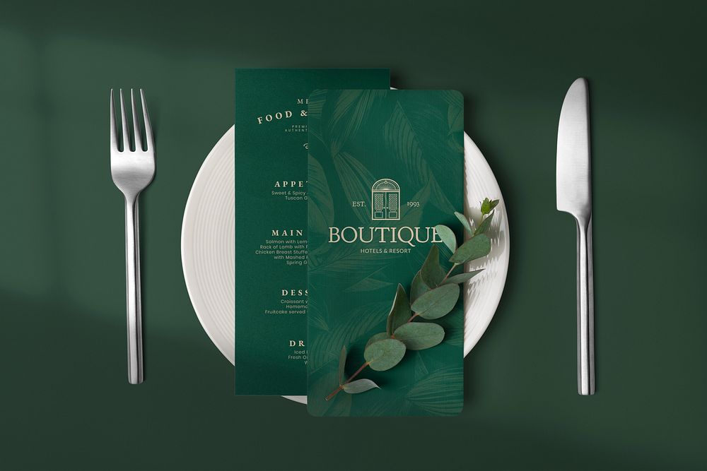 Restaurant Menu Mockup Psd Premium PSD Mockup Rawpixel