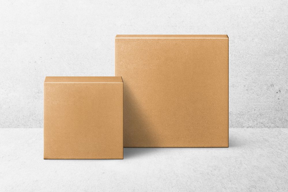 Empty paper boxes image