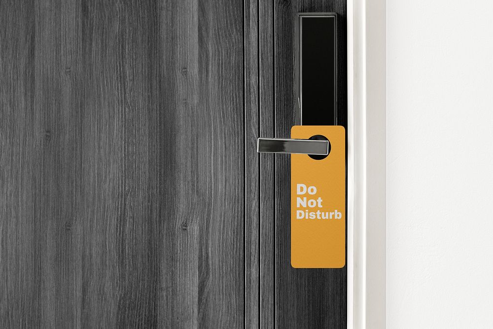  Hotel room tag mockup psd