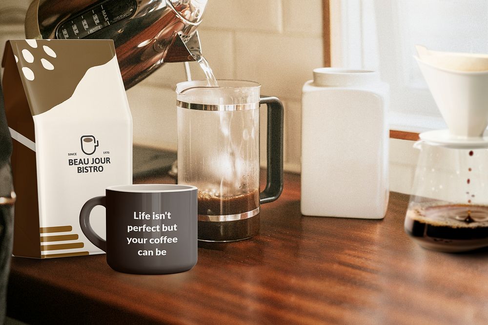 Coffee mug mockup psd