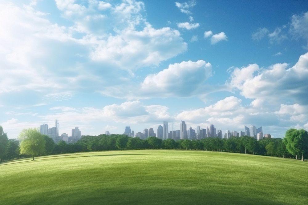 Cityscape with pincushion distortion effect Premium Photo rawpixel