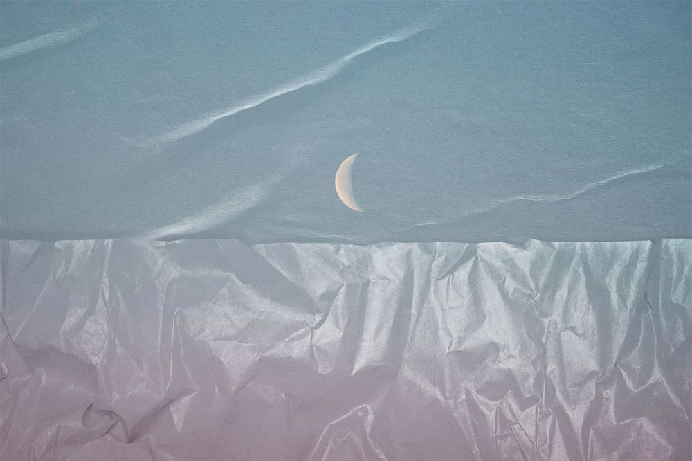 Moon sky, creased texture effect