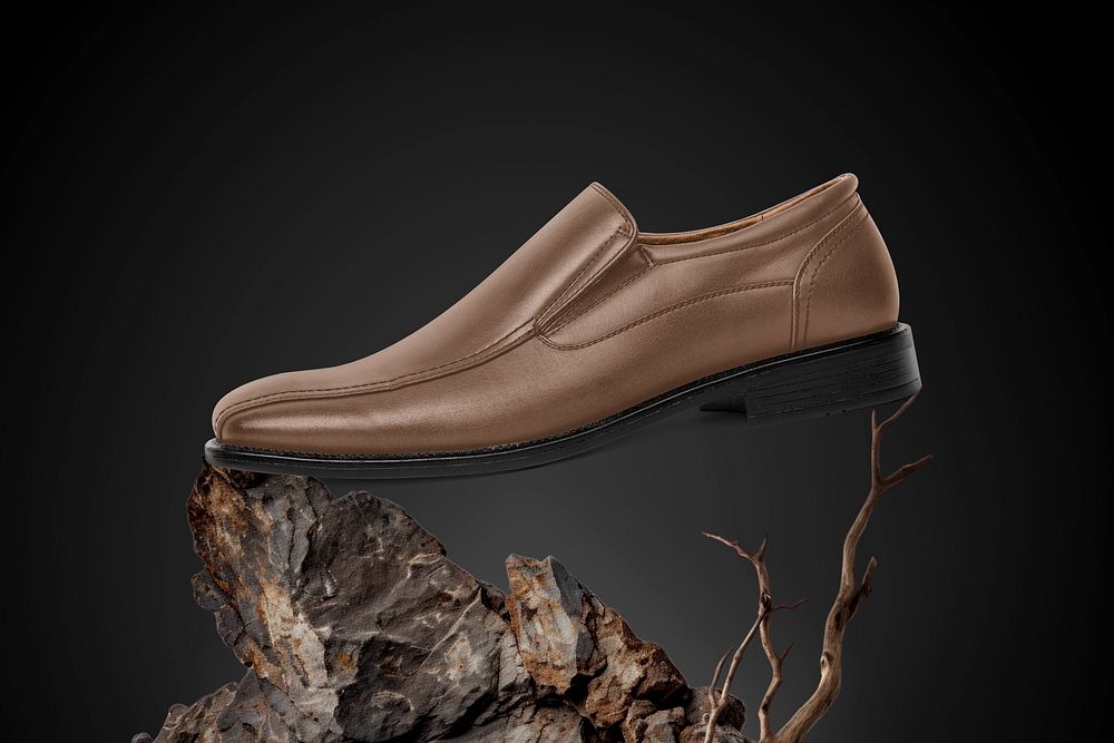 Men's leather loafer shoe, businesswear
