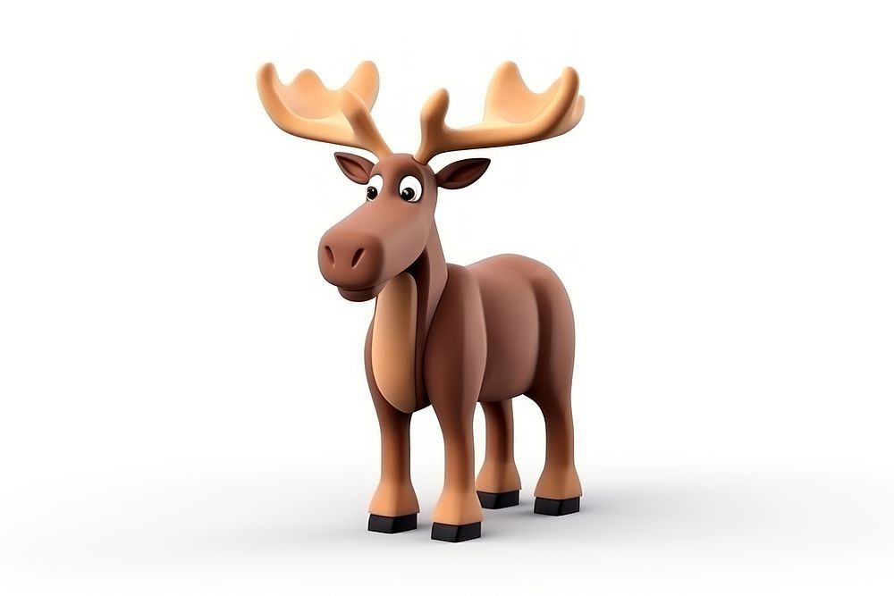Canadian moose livestock wildlife mammal. AI generated Image by rawpixel.