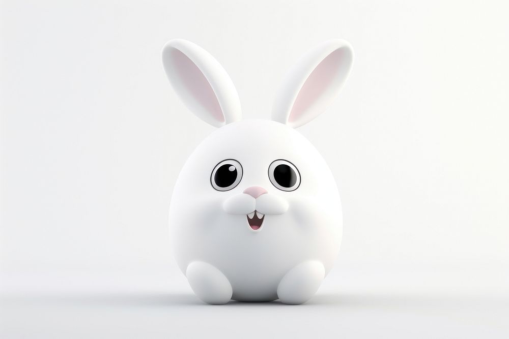 Easter bunny animal mammal white. AI generated Image by rawpixel.