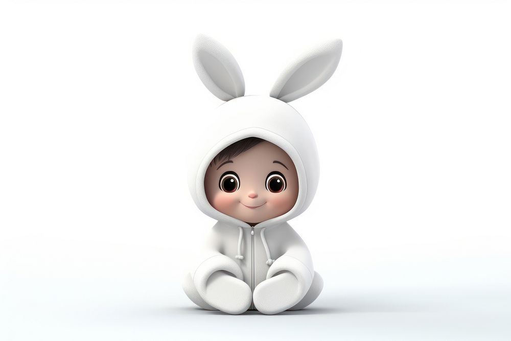 Figurine white cute baby. AI generated Image by rawpixel.