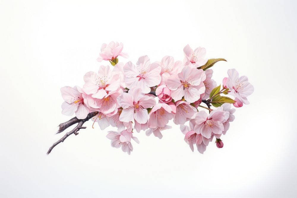 Cherry blossom flower cherry plant. AI generated Image by rawpixel.