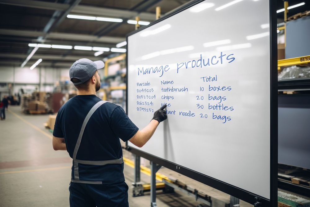 White board mockup psd