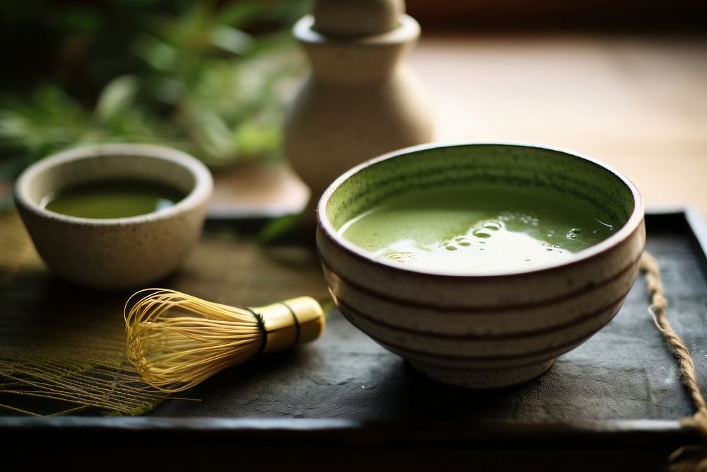Traditional Japanese matcha green tea. AI generated Image by rawpixel.