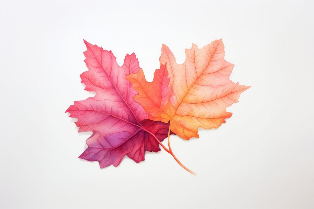 A leaf maple plant tree. AI generated Image by rawpixel.