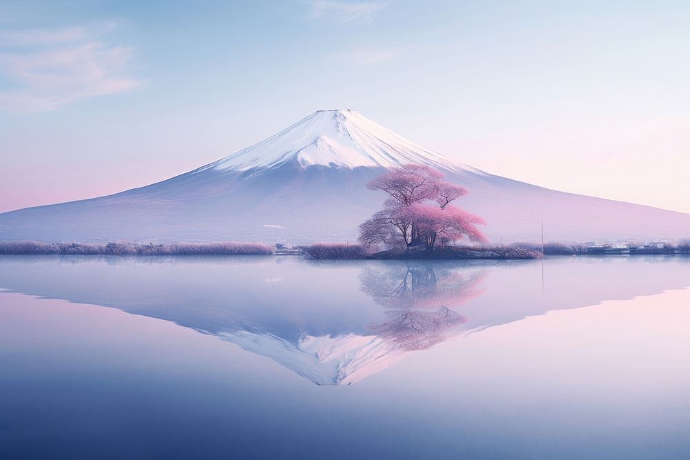 Fuji mountain landscape outdoors nature. 