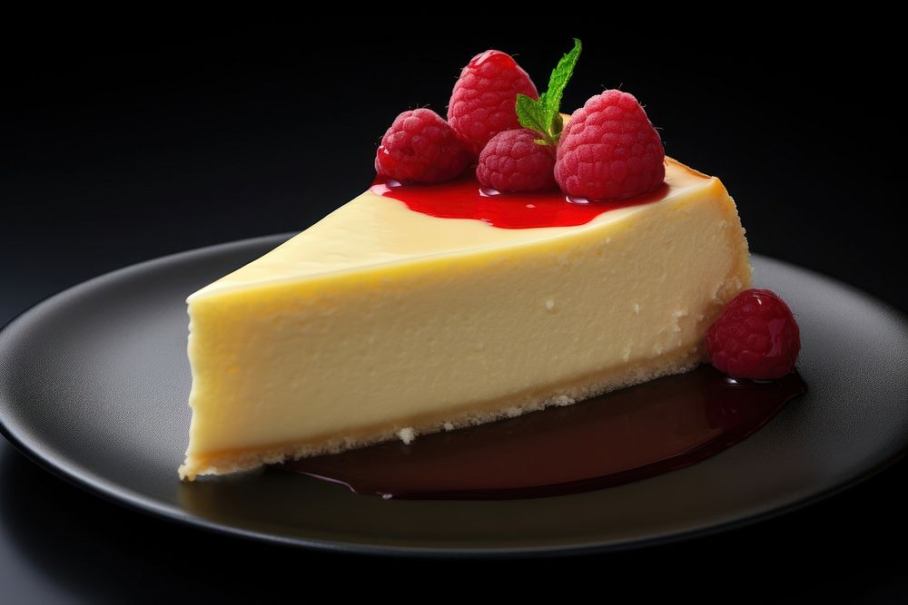 Basque Cheesecake cheesecake food dessert. AI generated Image by rawpixel.