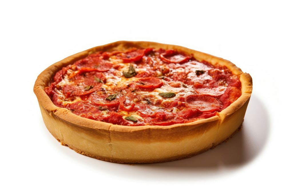 Chicago pizza food pepperoni freshness. AI generated Image by rawpixel.