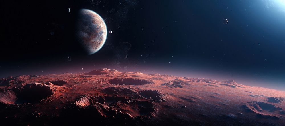 Planet astronomy universe outdoors. AI generated Image by rawpixel.