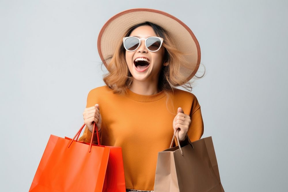 Woman enjoy shopping. AI generated Image by rawpixel.