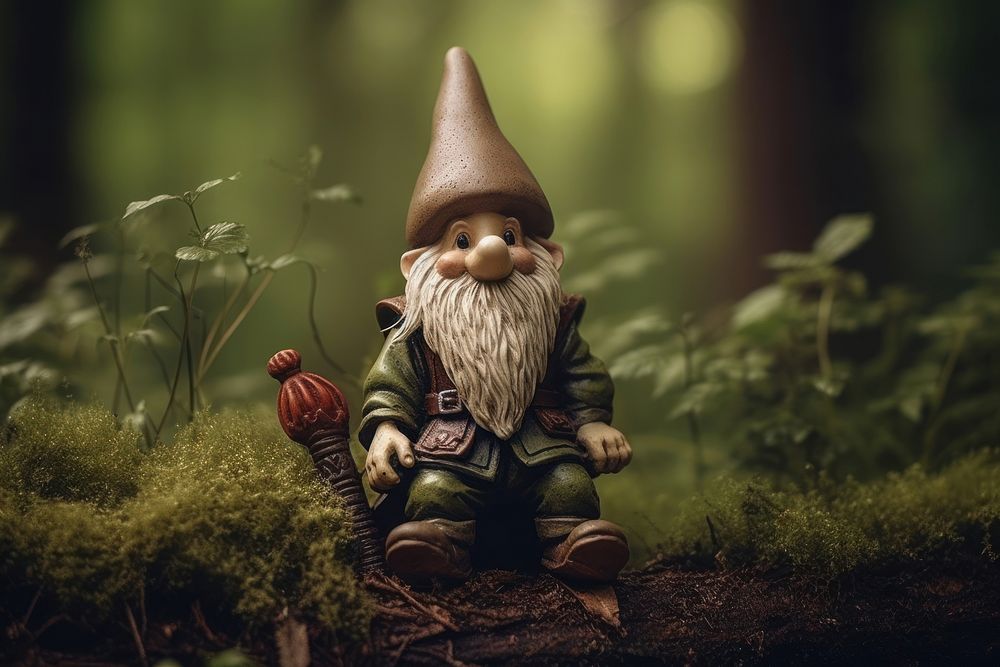 Gnome figurine toy representation. AI generated Image by rawpixel.